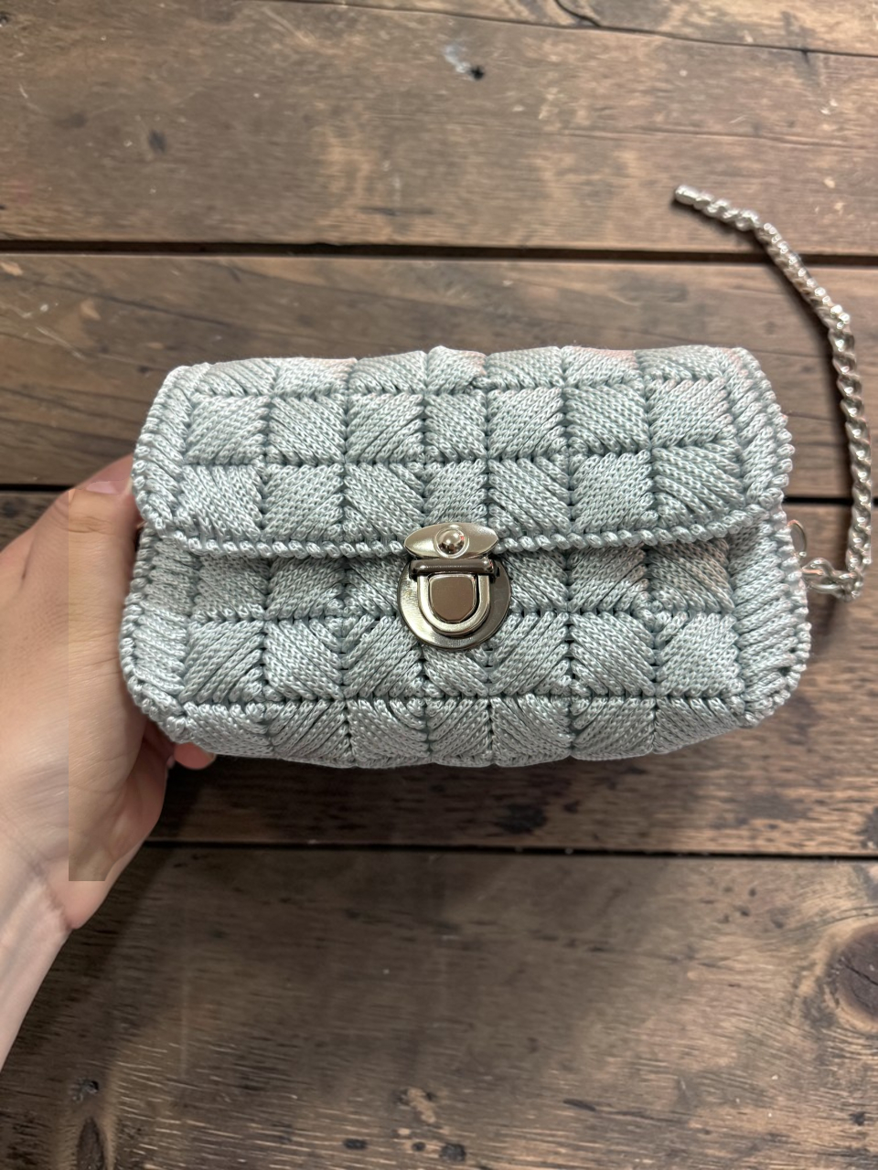 Jolie Silver Sling Bag